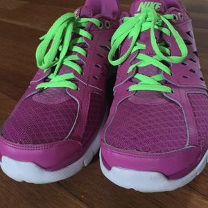 Pink/Green Nike Flex