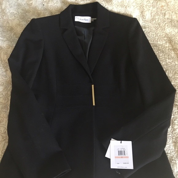 NWT Calvin Klein black pant suit - Picture 1 of 3