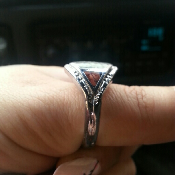 Mens turquoise ring - Picture 2 of 3