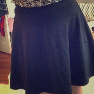 Black skater skirt