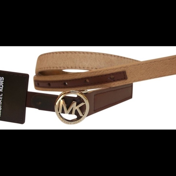 Michael Kors Genuine Calf Hair Ladies Belt