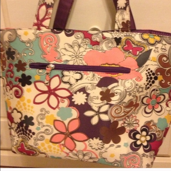 4 for $20 Floral tote beach bag - Picture 2 of 3