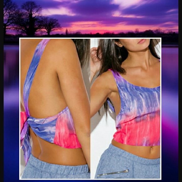 Tie Dye Crop Top or Cover up - Picture 2 of 2