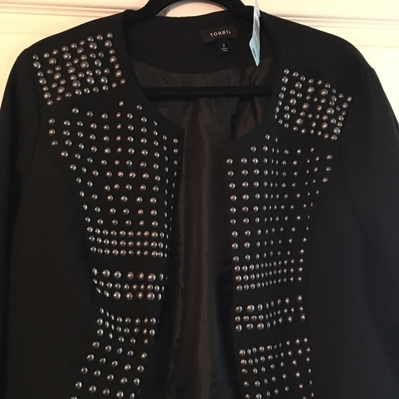 Trendy Embezzled black jacket