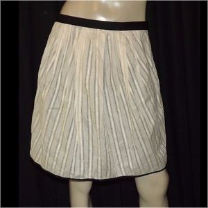 J Crew Pin-tuck Cotton Skirt Size 10