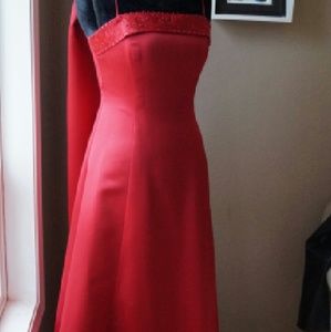 Michelangelo Red ball gown sz 8 frm David's Bridal