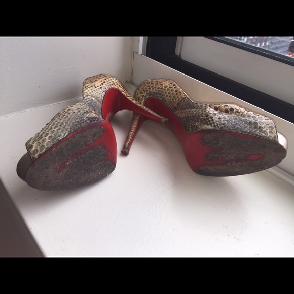 Louboutin colored snakeskin - Picture 4 of 4