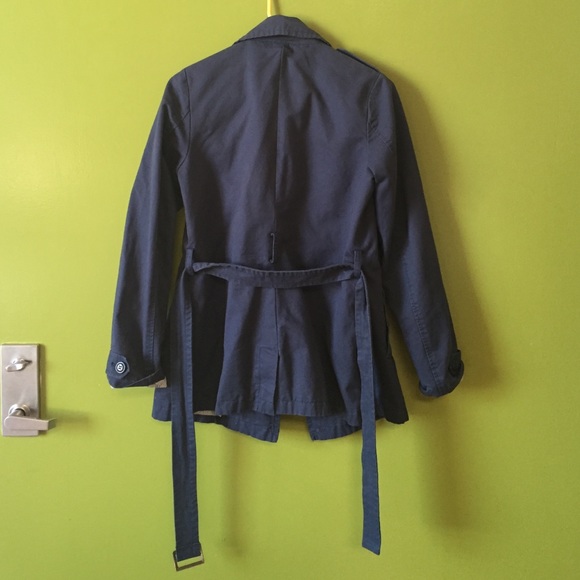 ⭐️Closet Closing!⭐️Classic navy trench - Picture 3 of 3