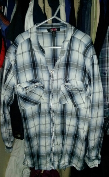 Long Sleeve Zip Up Shirt