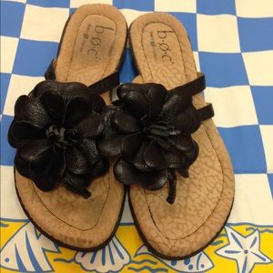 B. O. C. Leather Thong Sandals