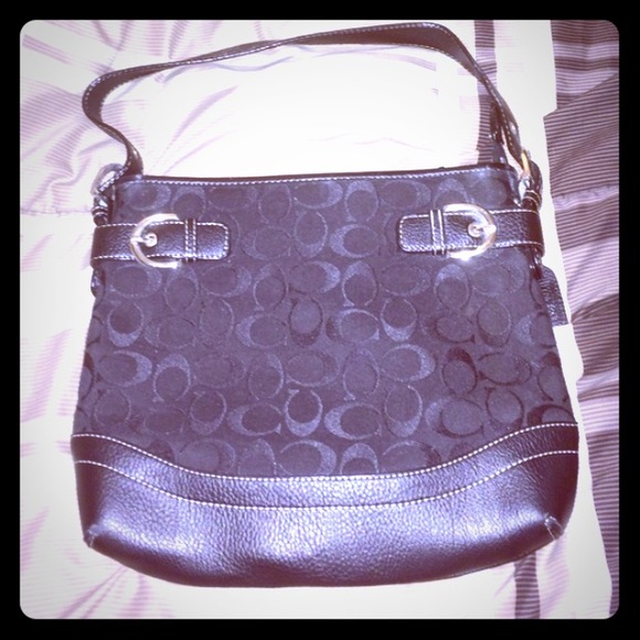 Black coach purse