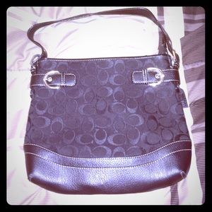 Black coach purse