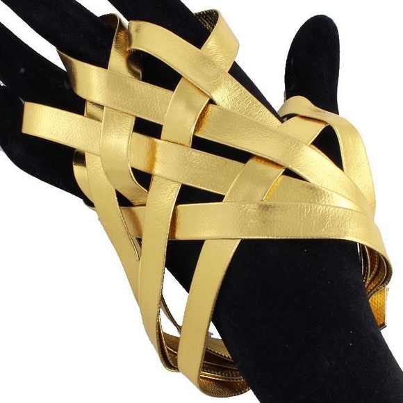 Gold Cut Out Hand Glove