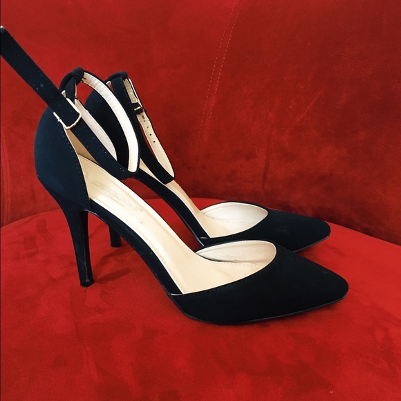 Black Suede Heels - Picture 1 of 4