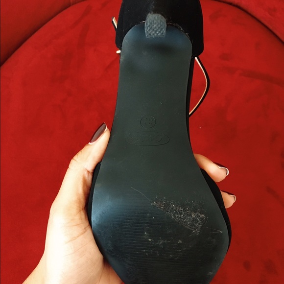 Black Suede Heels - Picture 3 of 4