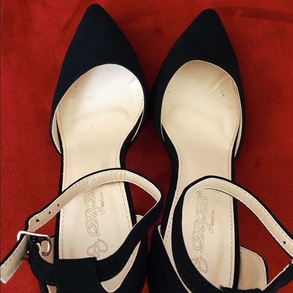 Black Suede Heels - Picture 4 of 4