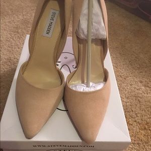 Steve Madden Blush Suede Heels size 10