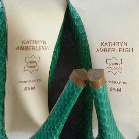 Dreslyn by Kathryn Amberleigh Snakeskin Heels - Picture 2 of 4