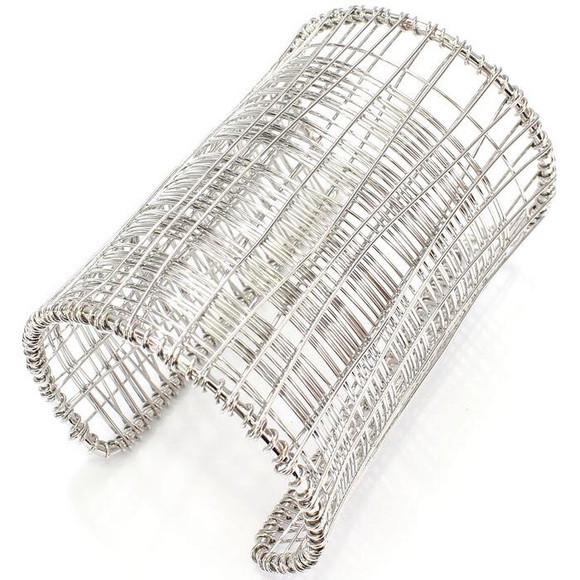 Silver The Wire Bangle Cuff