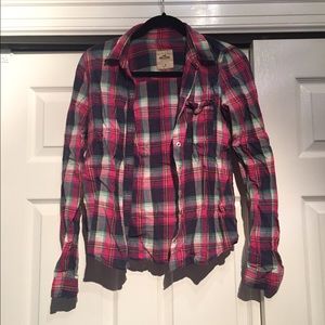 Pink plaid shirt
