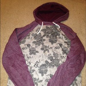 Floral Print Hoodie