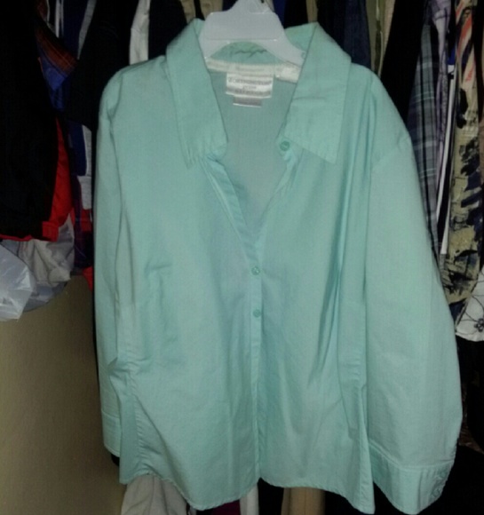 Teal Dress Blouse