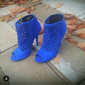 Cobalt blue booties