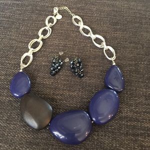Necklace and earrings