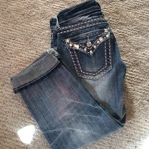 Miss me medium wash Capri