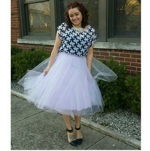 Lavender tulle tutu skirt