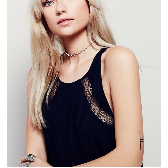 ❤️SOLD❤️ People Black Slip Dress - Picture 3 of 4