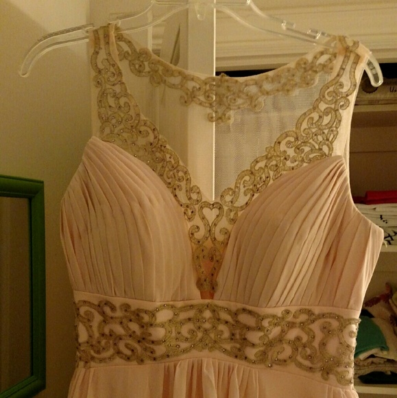SOLD!!! Pink Prom Dress Sheer Top