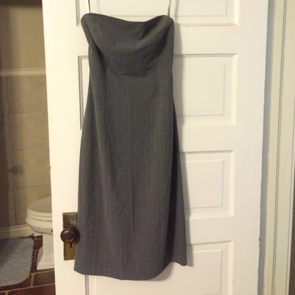 Express Dresses & Skirts - Pinstriped Grey Express Dress
