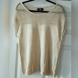 Cream knit blouse