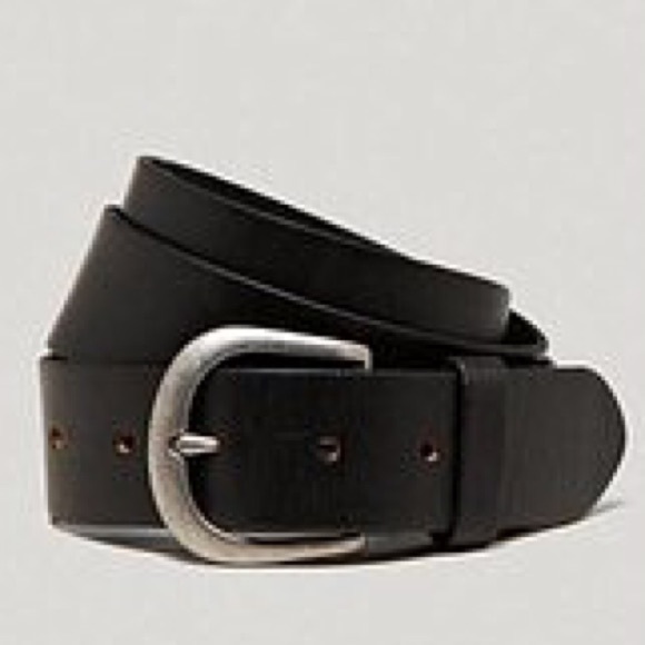 Black Leather Belt NWT