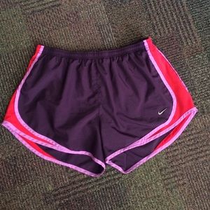 Nike Tempo Shorts purple and pink size XL