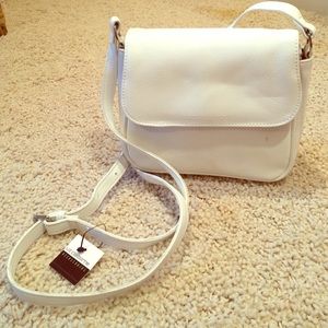 Liz Claiborne white, leather bag