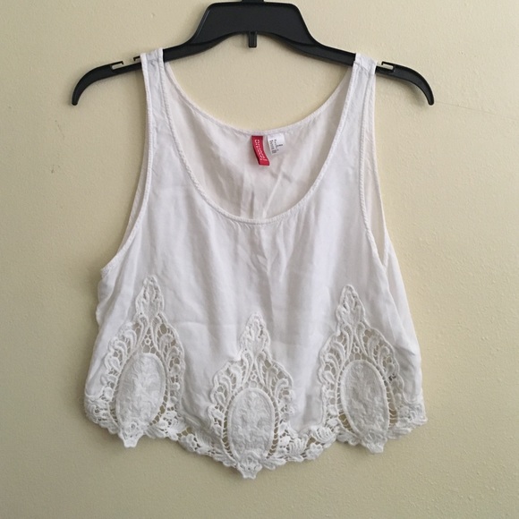 White crop top