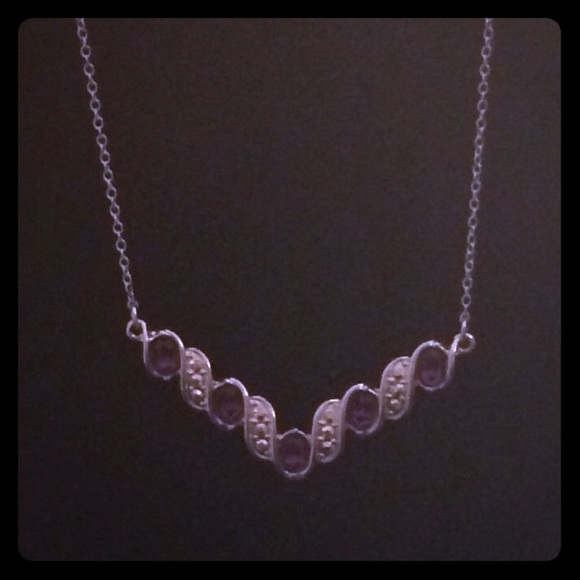 💖QUALITY PURPLE NECKLACE, BRACELET, EARRING SET💖