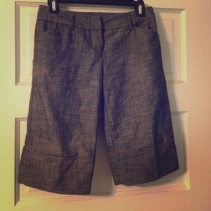 Gray trouser shorts