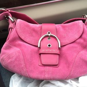 Coach Suede Leather