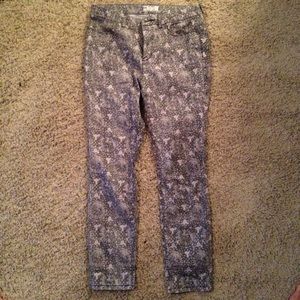 High Waisted Grey Floral Free People Pants