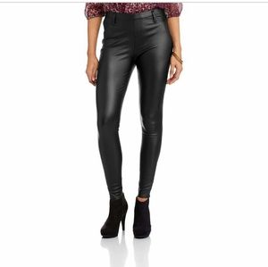 Black leather looking pants