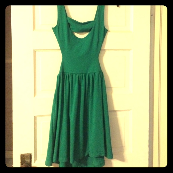 ASOS Dresses & Skirts - Green Open-Back Skater Dress ASOS *pics added*