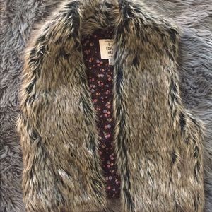 Faux fur vest