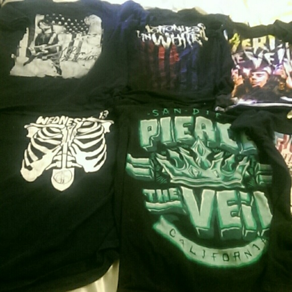 Band tees black veil brides pierce the veil