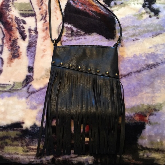 💥One hour sale💥 Leather fringe bag