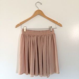 Nude American Apparel chiffon skirt