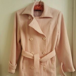 Rare pink navy style peacoat