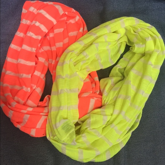 Orange Spring Infinity scarf!